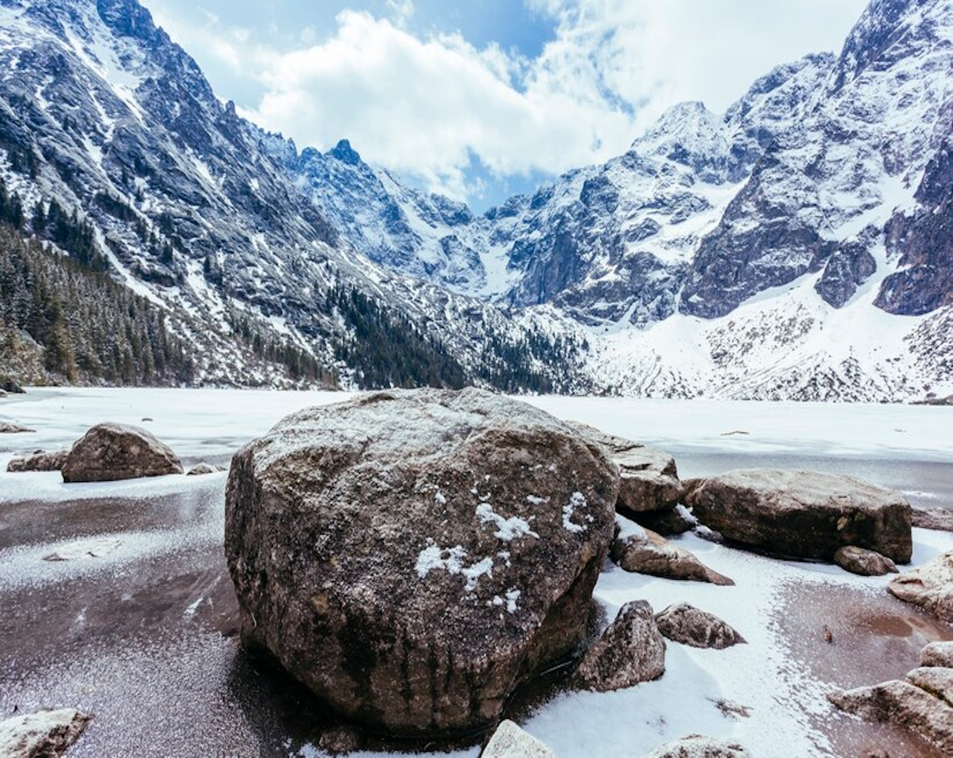 Mountains and fjords
